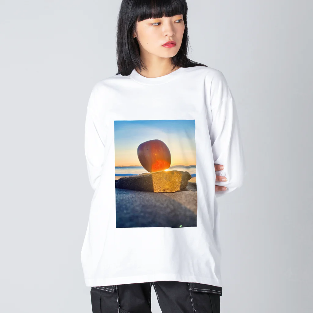 ARTPARTNERの 朝焼けのりんご　 Big Long Sleeve T-Shirt