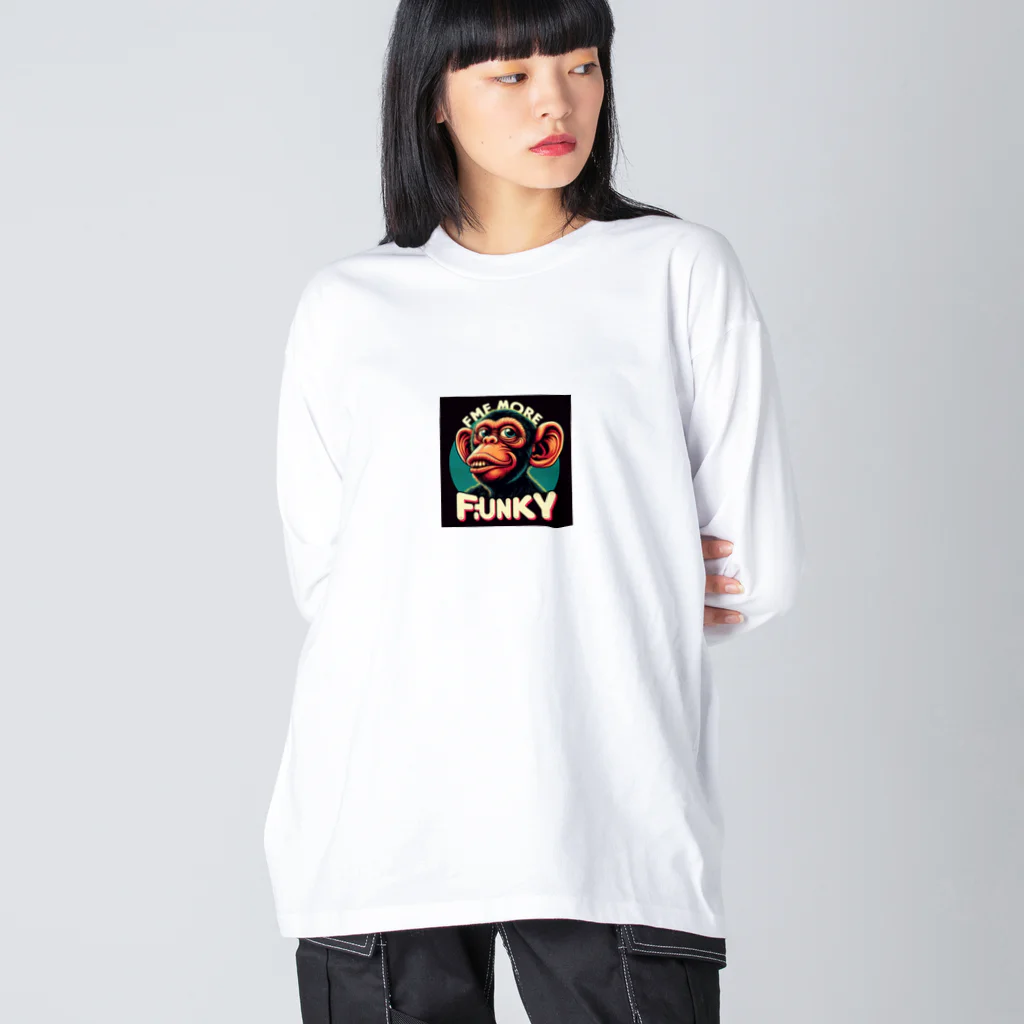 k.a.u.j.7のFUNKYなサルが登場 Big Long Sleeve T-Shirt