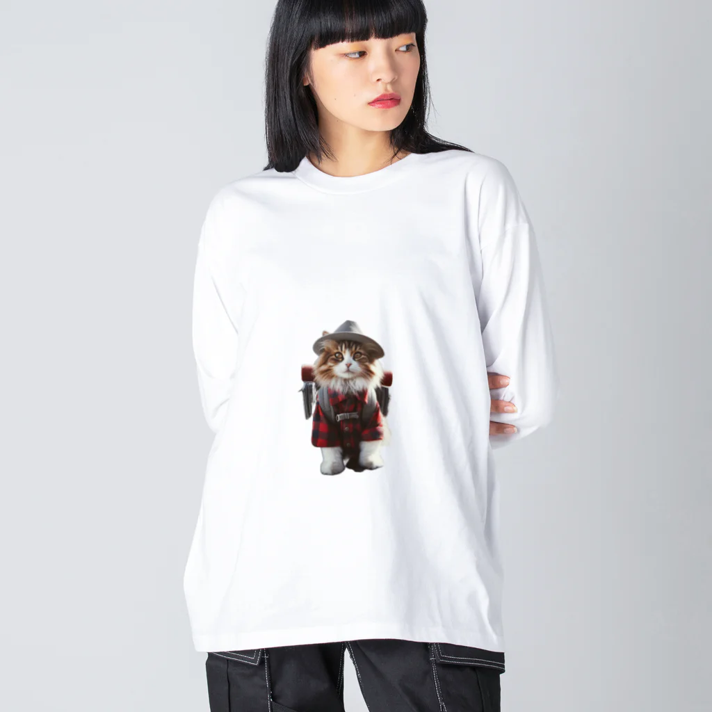 LISPのアルピニスト猫ちゃん３ Big Long Sleeve T-Shirt