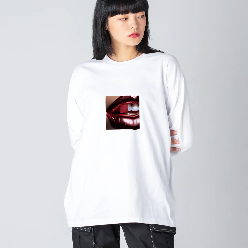 MOTHERの口紅 Big Long Sleeve T-Shirt