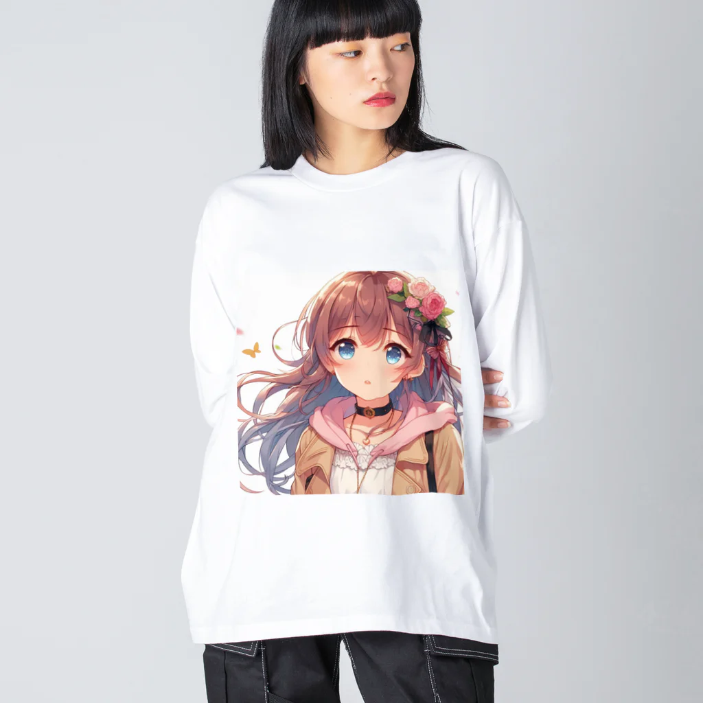 美少女アイテム専門店の美少女⑤ Big Long Sleeve T-Shirt