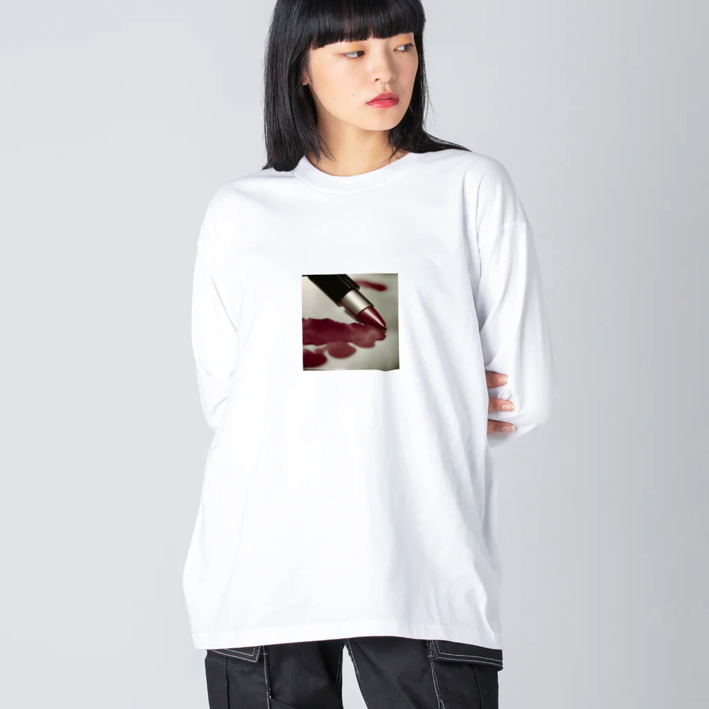 MOTHERの口紅　 Big Long Sleeve T-Shirt