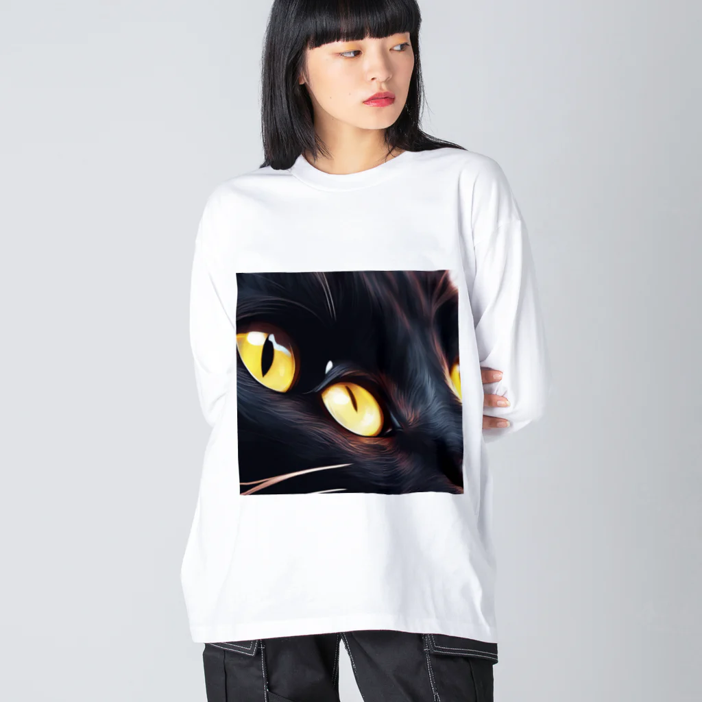 クロネコ屋のクロネコちゃん Big Long Sleeve T-Shirt