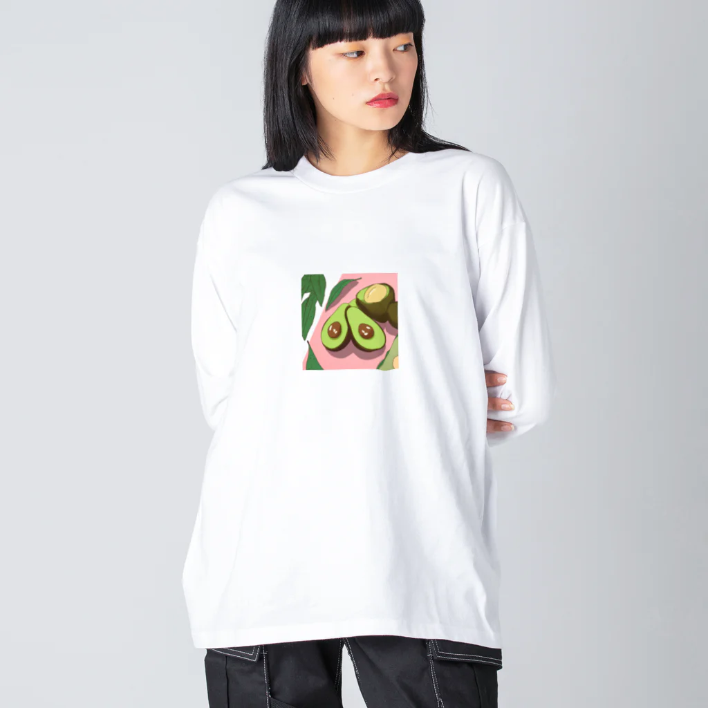 ai美女ショップのアボカド Big Long Sleeve T-Shirt