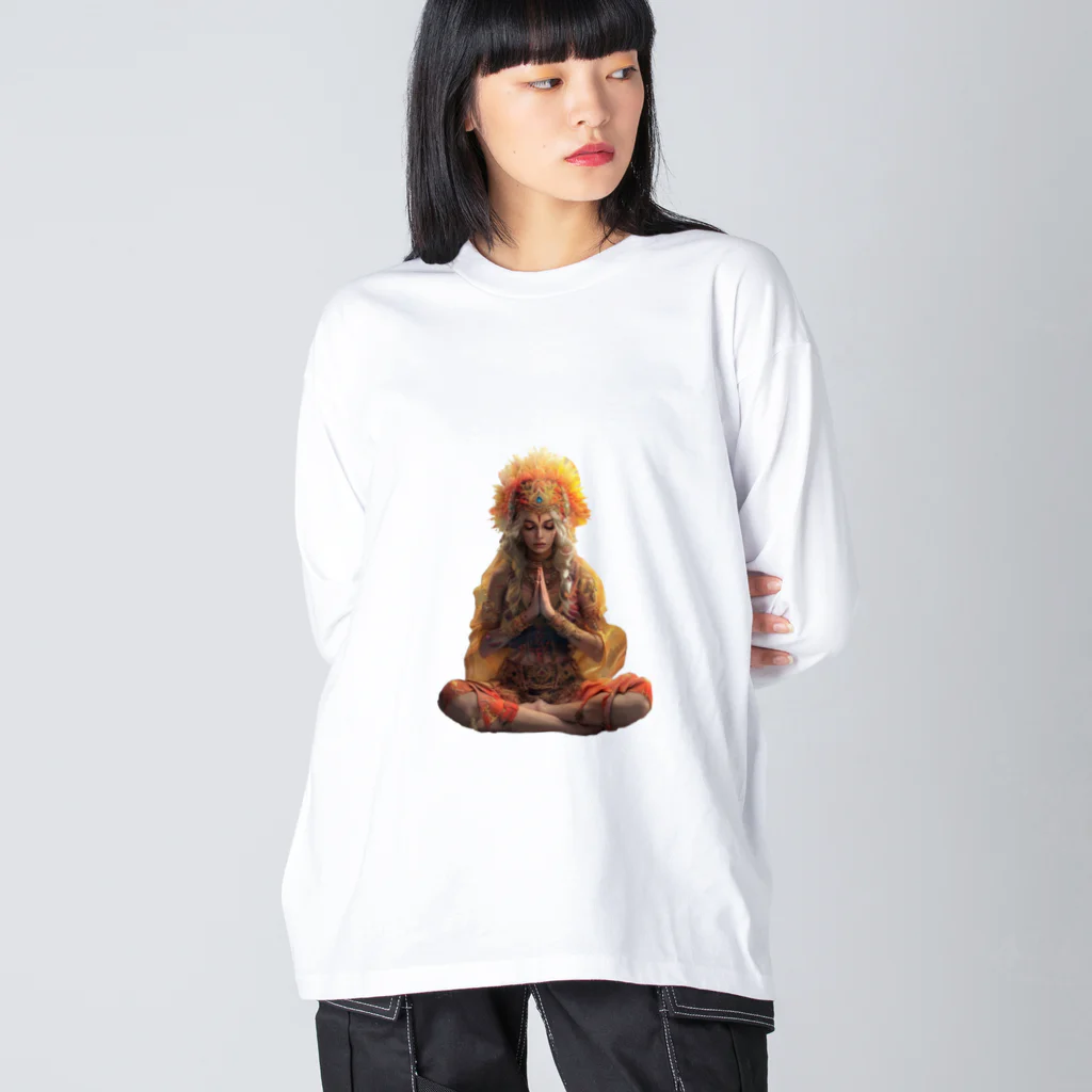 Chi3のアジアの女神の祈り Big Long Sleeve T-Shirt