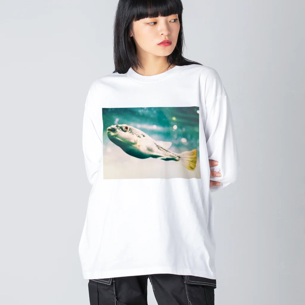 田圃の宇宙船のfish mand ビッグシルエットロングスリーブTシャツ