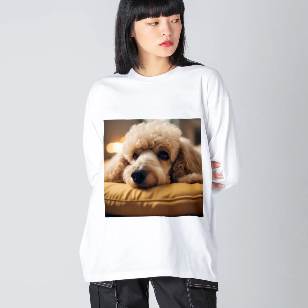 barkcutelyのリラックスプードル ビッグシルエットロングスリーブTシャツ