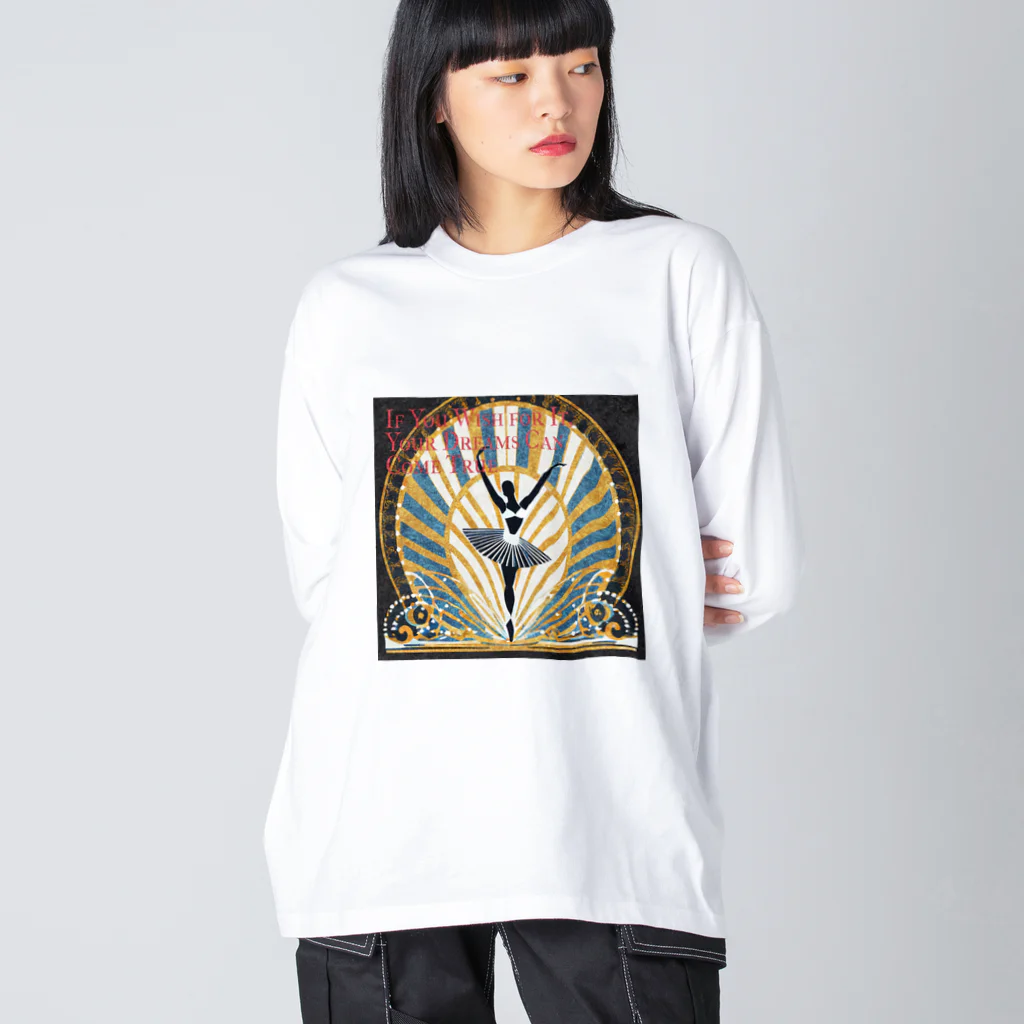 mana美術のバレリーナ Big Long Sleeve T-Shirt