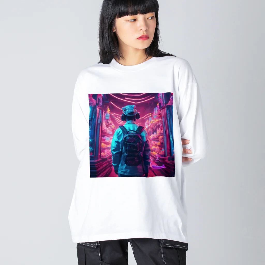 Cyberpunker311のネオトイショップ Big Long Sleeve T-Shirt