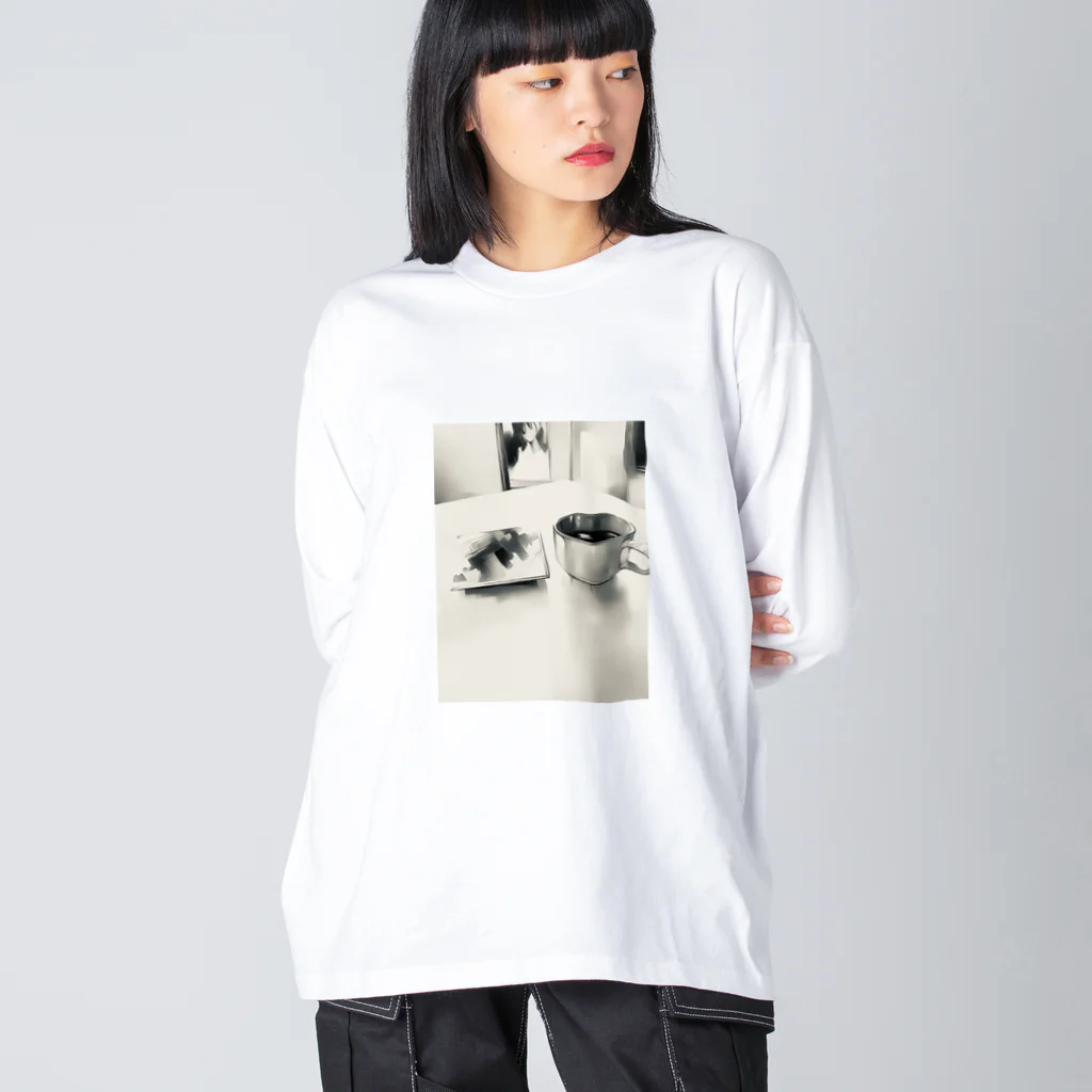 meyl29のコーヒーと。 ビッグシルエットロングスリーブTシャツ