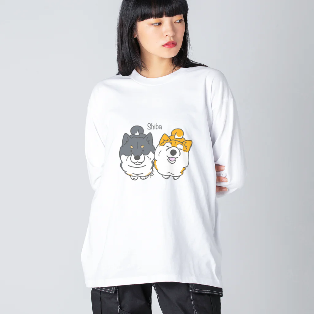 しぇるーののむっちり柴犬くん Big Long Sleeve T-Shirt