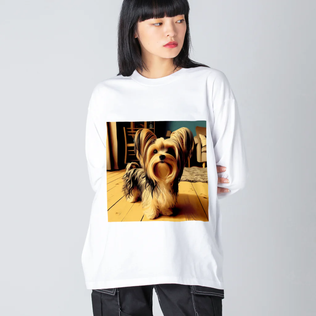 Dog Selectionの惹かれる！可愛さ満点のヨーキーアイテム Big Long Sleeve T-Shirt