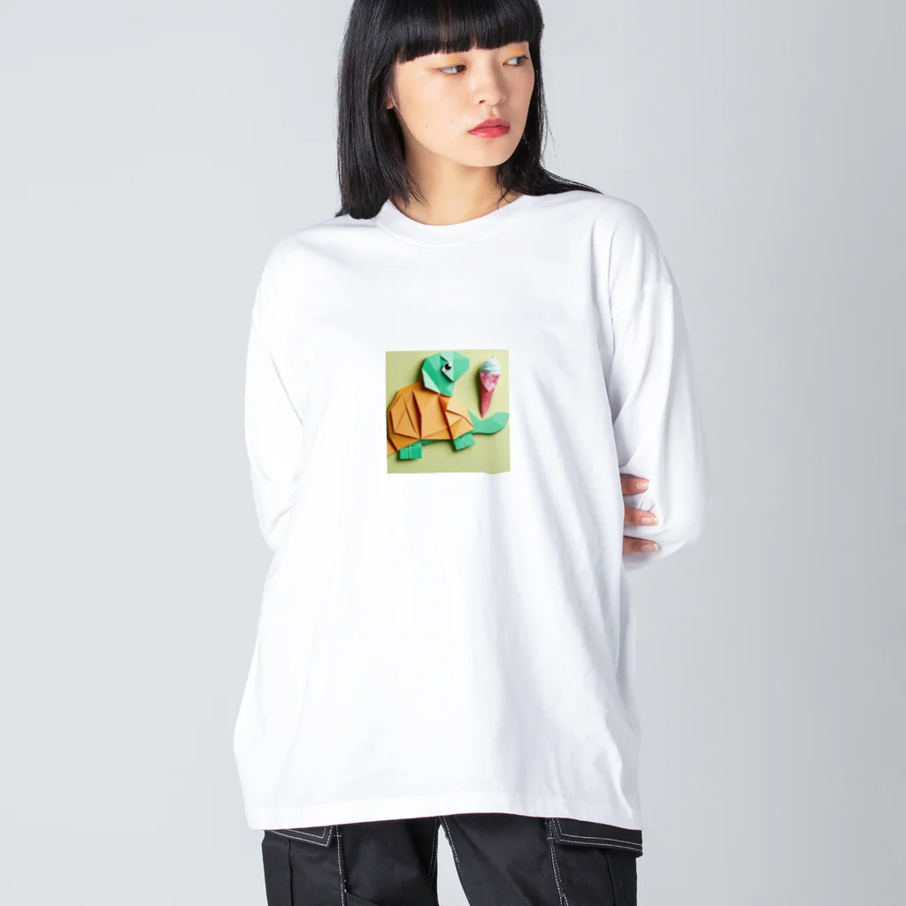 yumiceのice meets オリガミカメ Big Long Sleeve T-Shirt