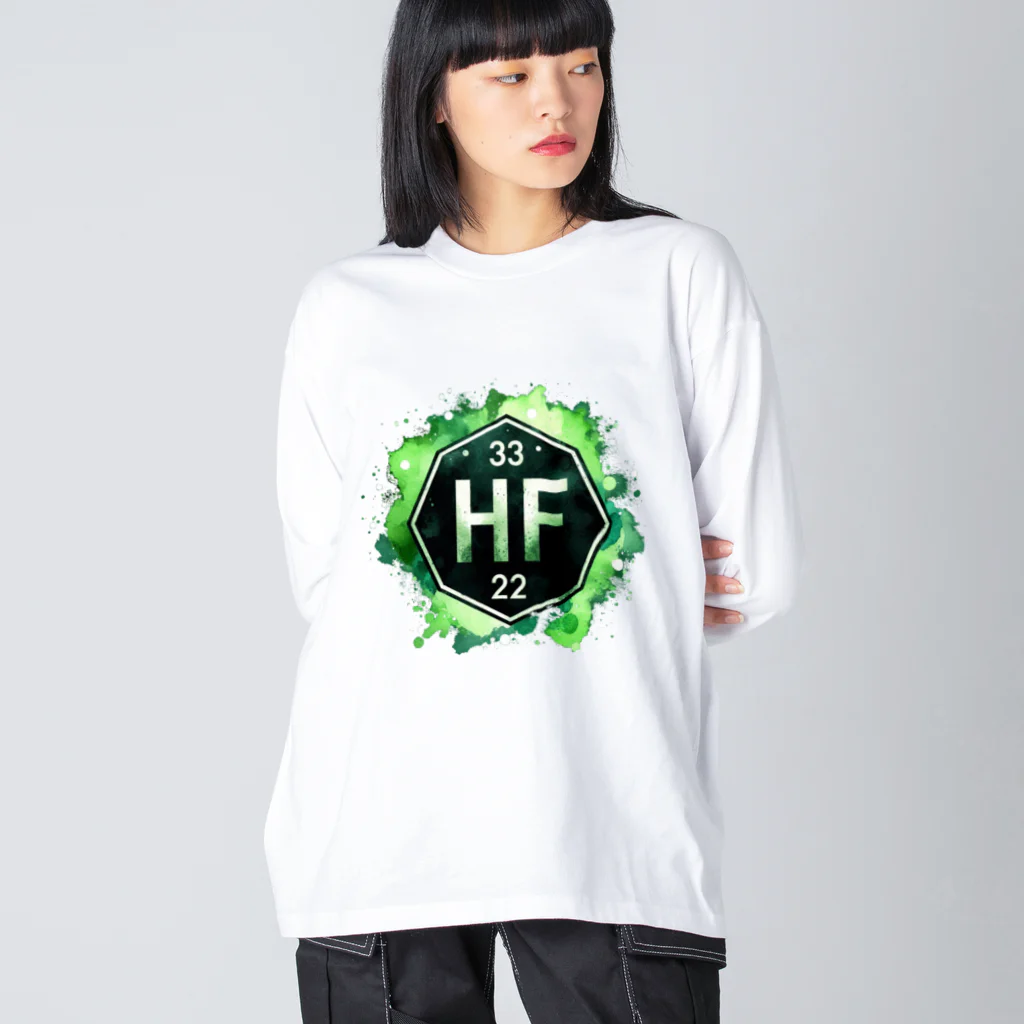 science closet（科学×ファッション）の元素シリーズ　~ハフニウム Hf~ Big Long Sleeve T-Shirt