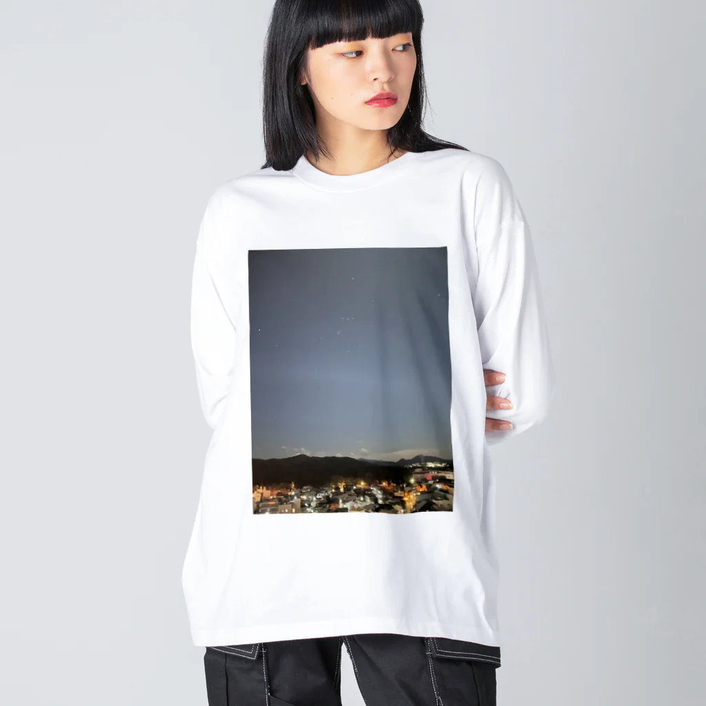 21歳女子　運動大好きMinamiの夜空を見上げるとオリオン座 Big Long Sleeve T-Shirt