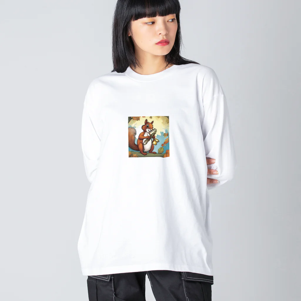 mari0909のリスがサックスを Big Long Sleeve T-Shirt