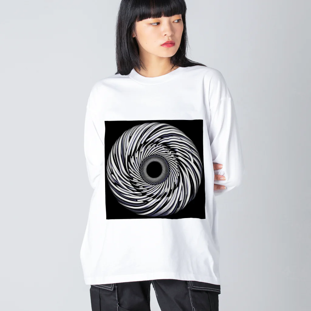 Dexsterのoptical illusion 01 Big Long Sleeve T-Shirt