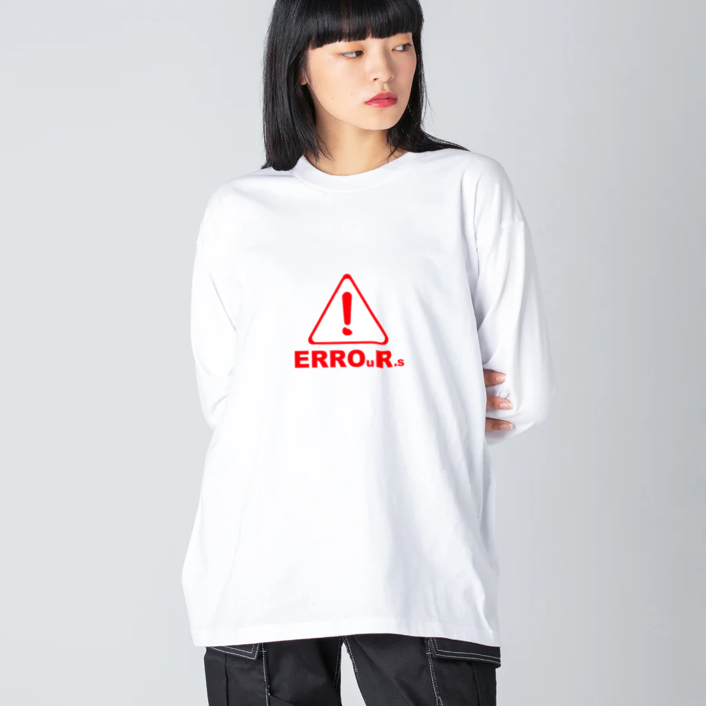 Our.s SUZURI店のERROuR.s ビッグシルエットロングスリーブTシャツ