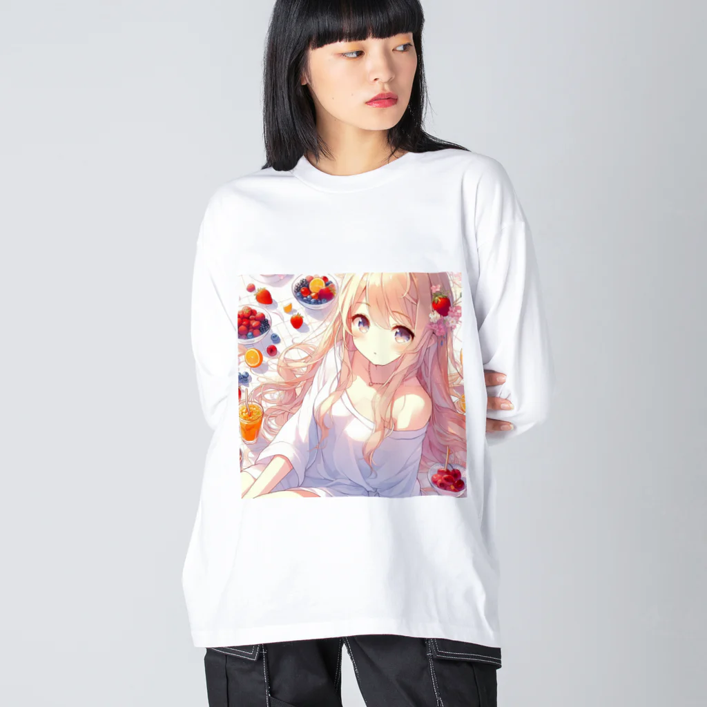 美少女アイテム専門店の美少女㊴ Big Long Sleeve T-Shirt