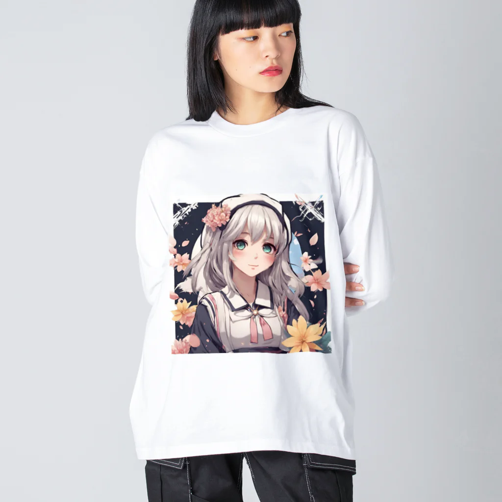 プリンゴブリンの銀髪不思議子さん Big Long Sleeve T-Shirt