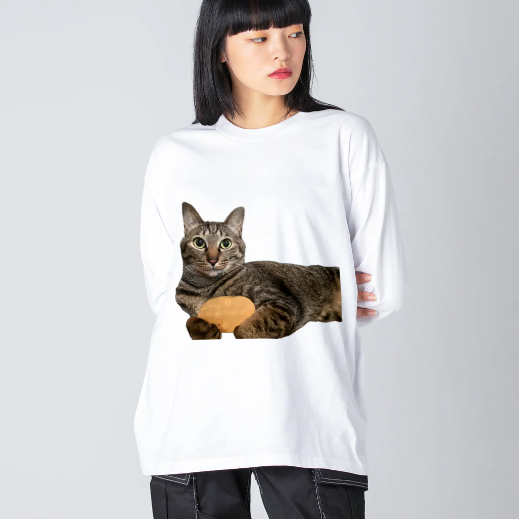 オレはニャン蔵の『猫に小判』オレはニャン蔵 ビッグシルエットロングスリーブTシャツ