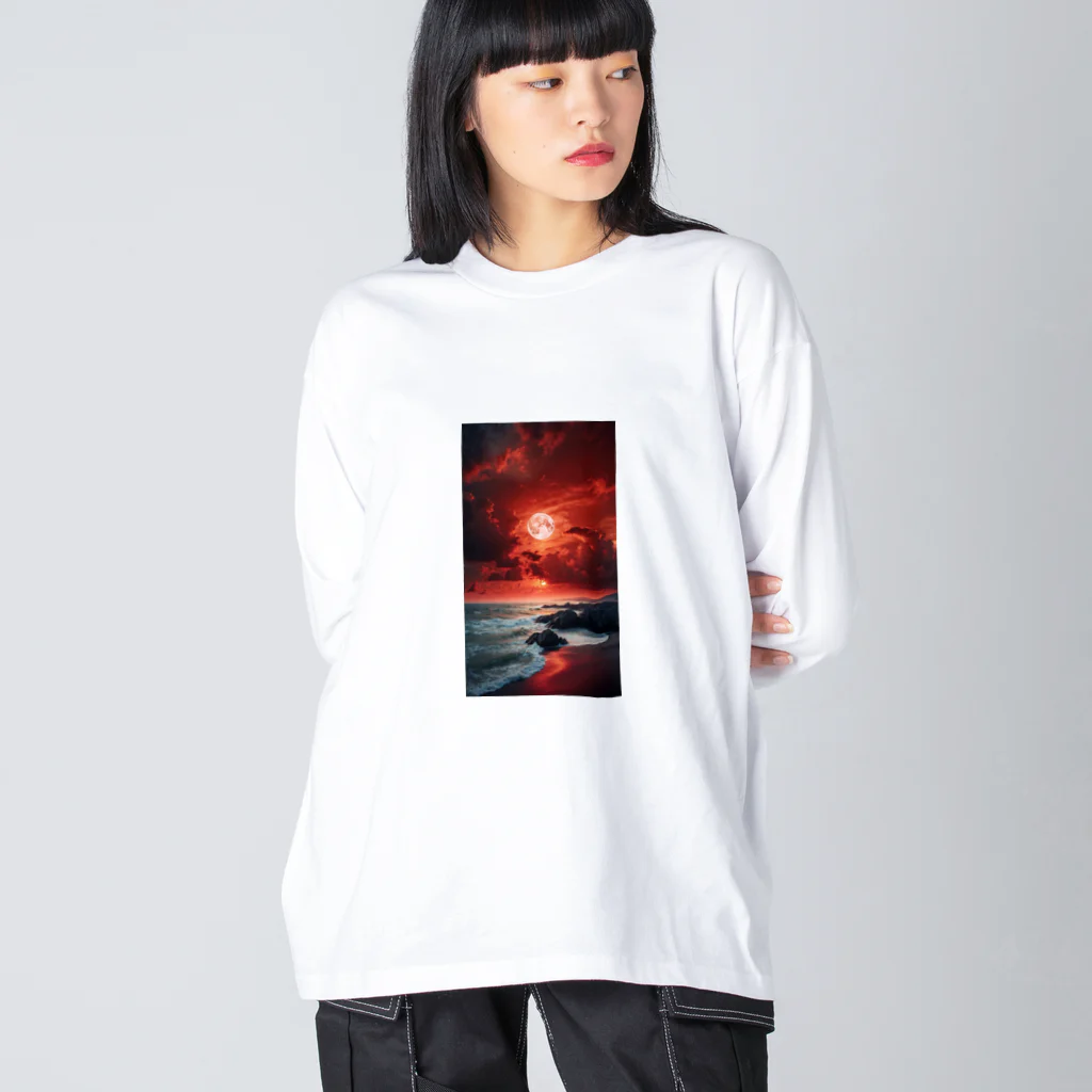 dorakiti0712のサンセット・ビーチ Big Long Sleeve T-Shirt