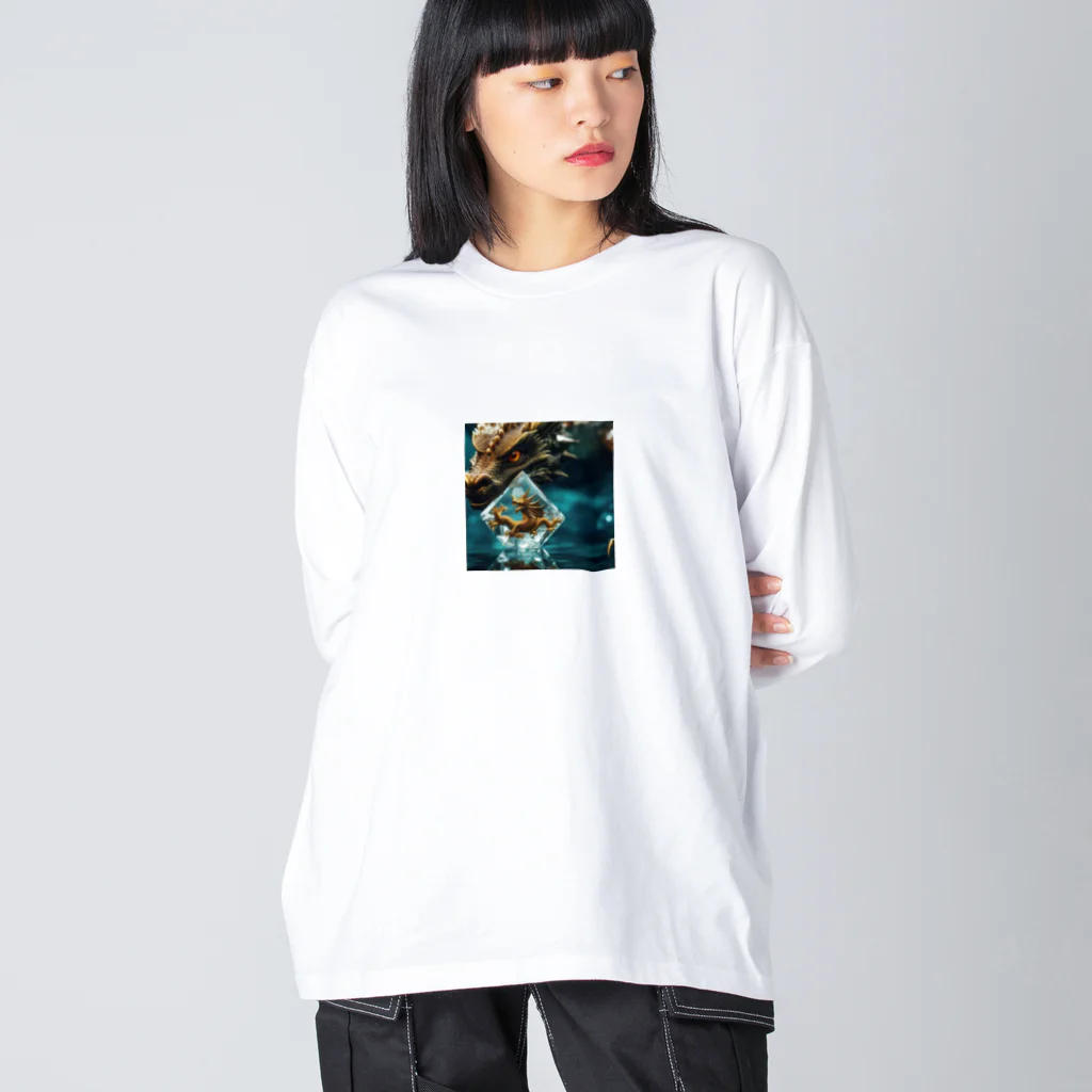 rian14の水晶を持って、海底の秘密を守っている龍 Big Long Sleeve T-Shirt