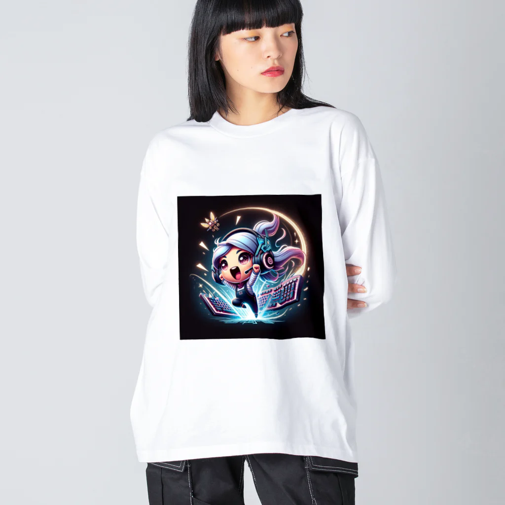 iSysのゲーミング少女ピーシー Big Long Sleeve T-Shirt