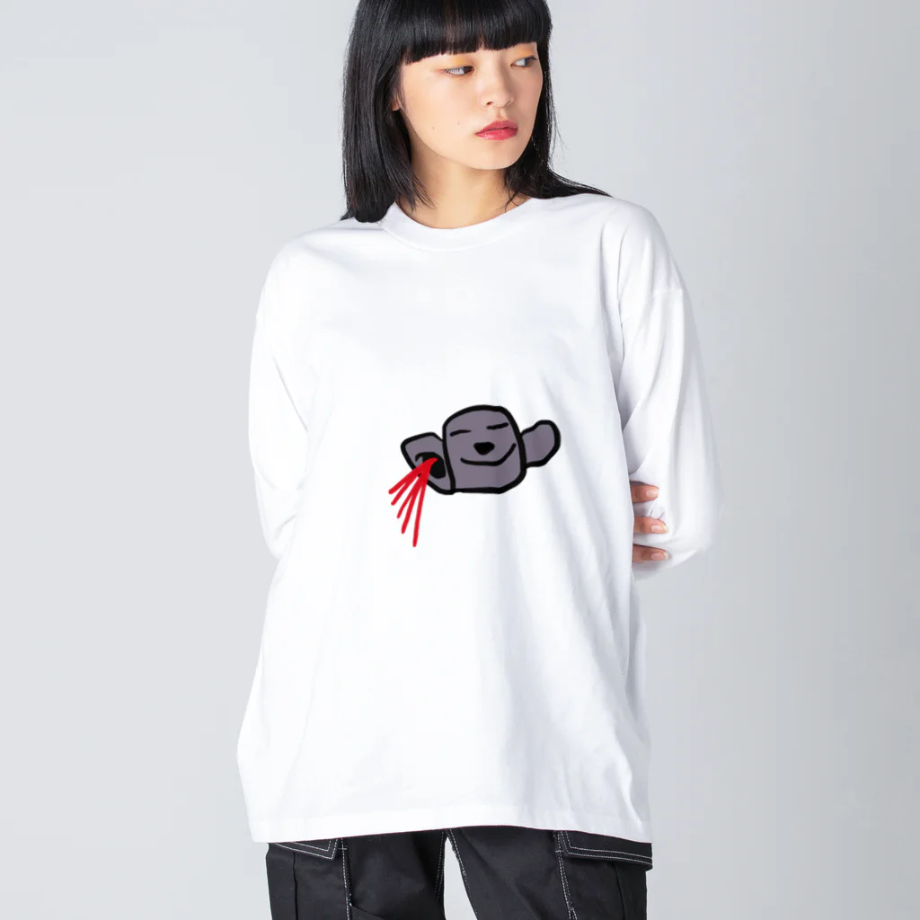 kpnumatの淵っコアラの耳血 Big Long Sleeve T-Shirt