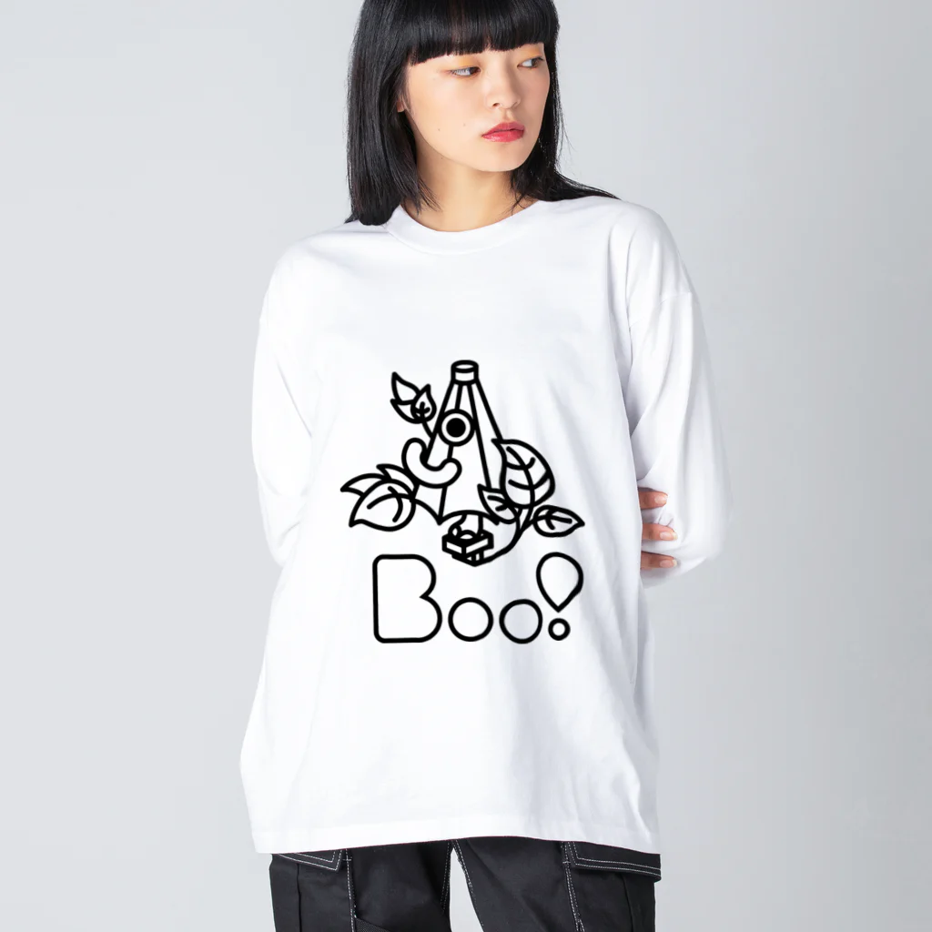 Boo!のBoo!(からかさおばけ) ビッグシルエットロングスリーブTシャツ