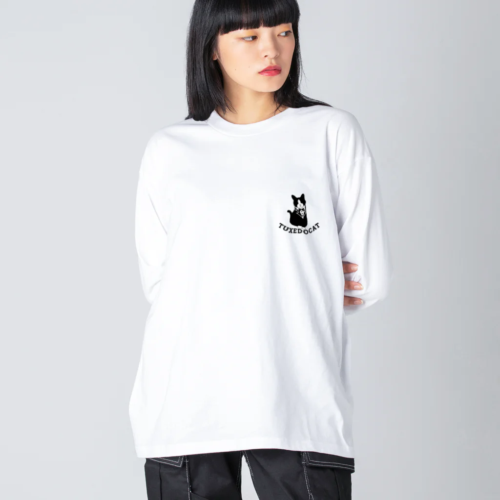 ひこいちショップのタキシードキャット Big Long Sleeve T-Shirt