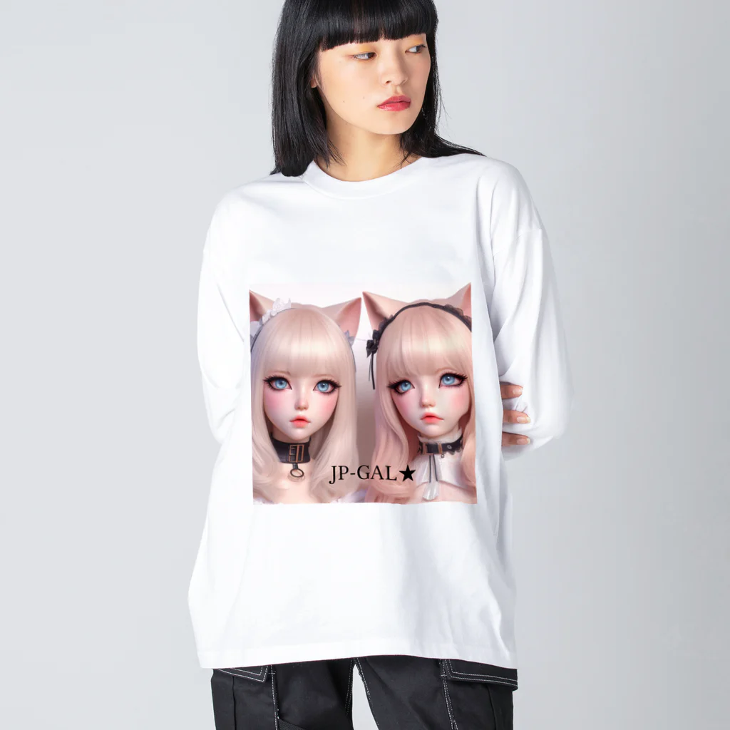 ca2432oebのJP-GAL-CAT03 Big Long Sleeve T-Shirt