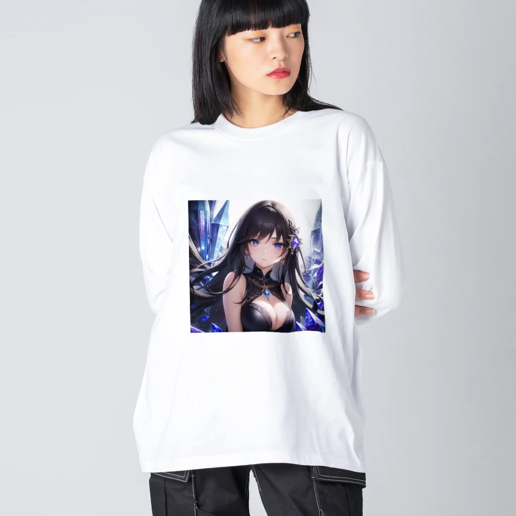 astatosのクリスタルと女性 Big Long Sleeve T-Shirt