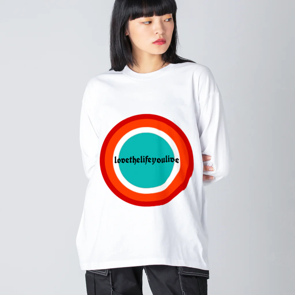 ここらいふのlovethelifeyoulive -circle- ビッグシルエットロングスリーブTシャツ