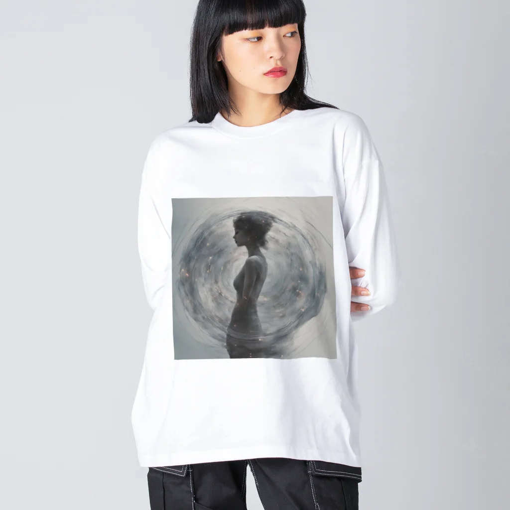 d-design-labの幻想的な女性のグッズ Big Long Sleeve T-Shirt