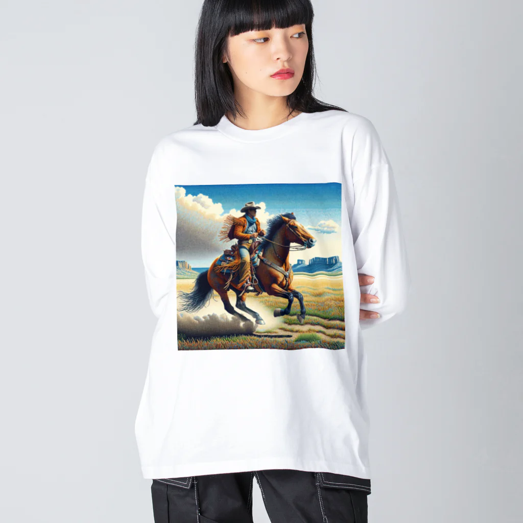 raio-nの平原を駆ける自由 Big Long Sleeve T-Shirt