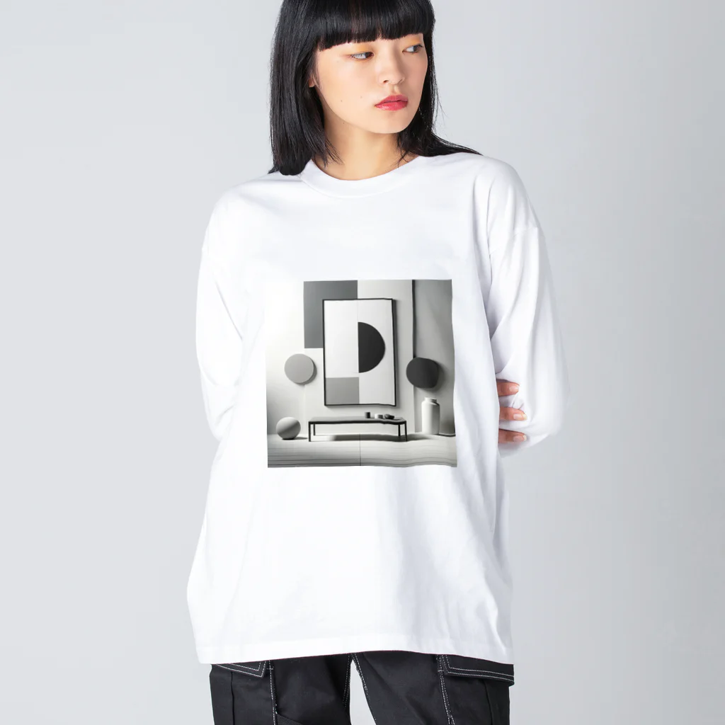 masaの静謐なモノクロームの風景 Big Long Sleeve T-Shirt