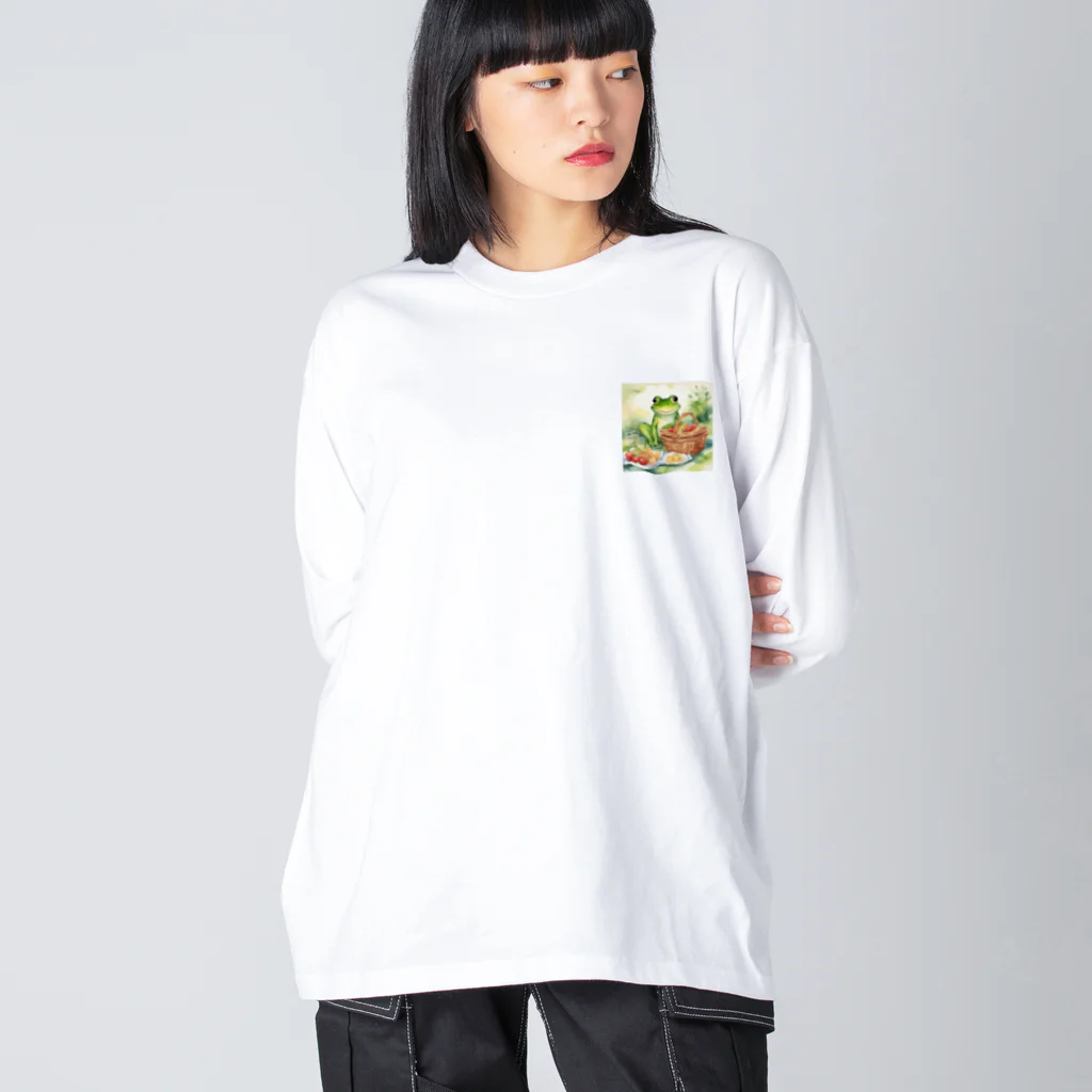 yuko_uのハピケロ〜ピクニック ビッグシルエットロングスリーブTシャツ