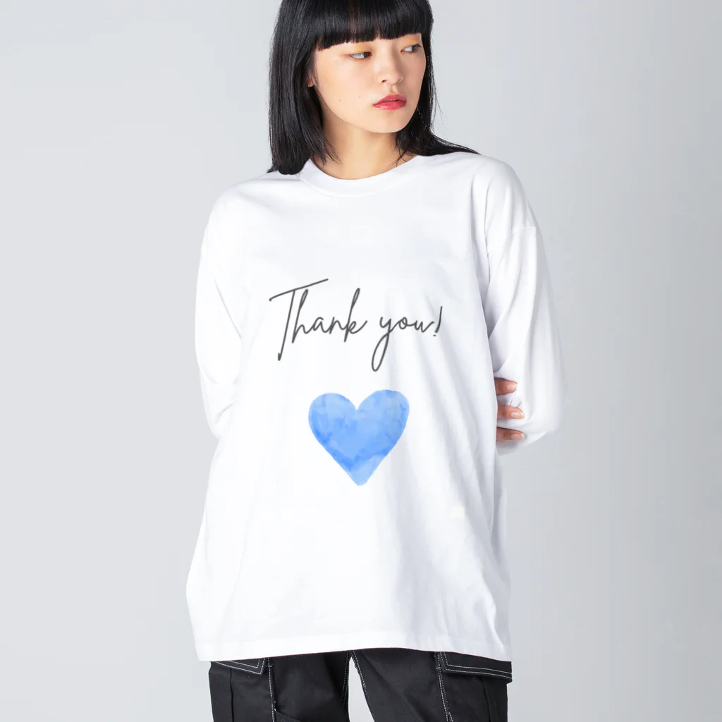 JUNK_HEDDのハート Big Long Sleeve T-Shirt