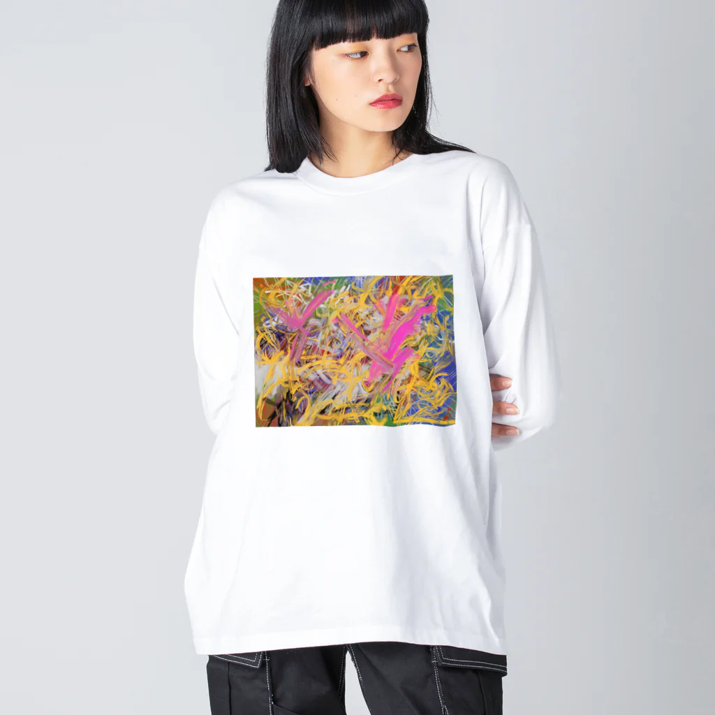 Shinya_Moritaのabstract Big Long Sleeve T-Shirt