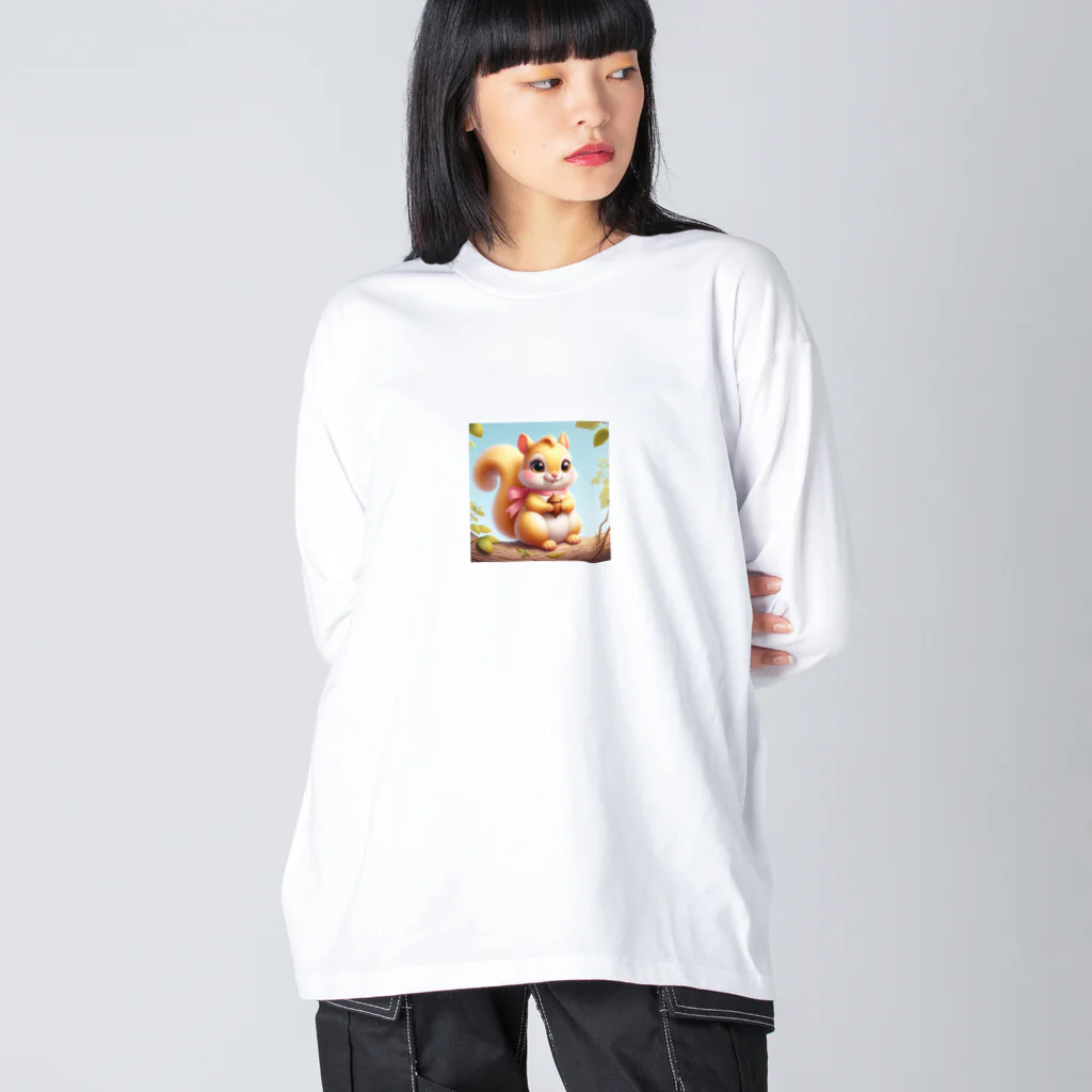 117hibikiのリス🐿 ビッグシルエットロングスリーブTシャツ