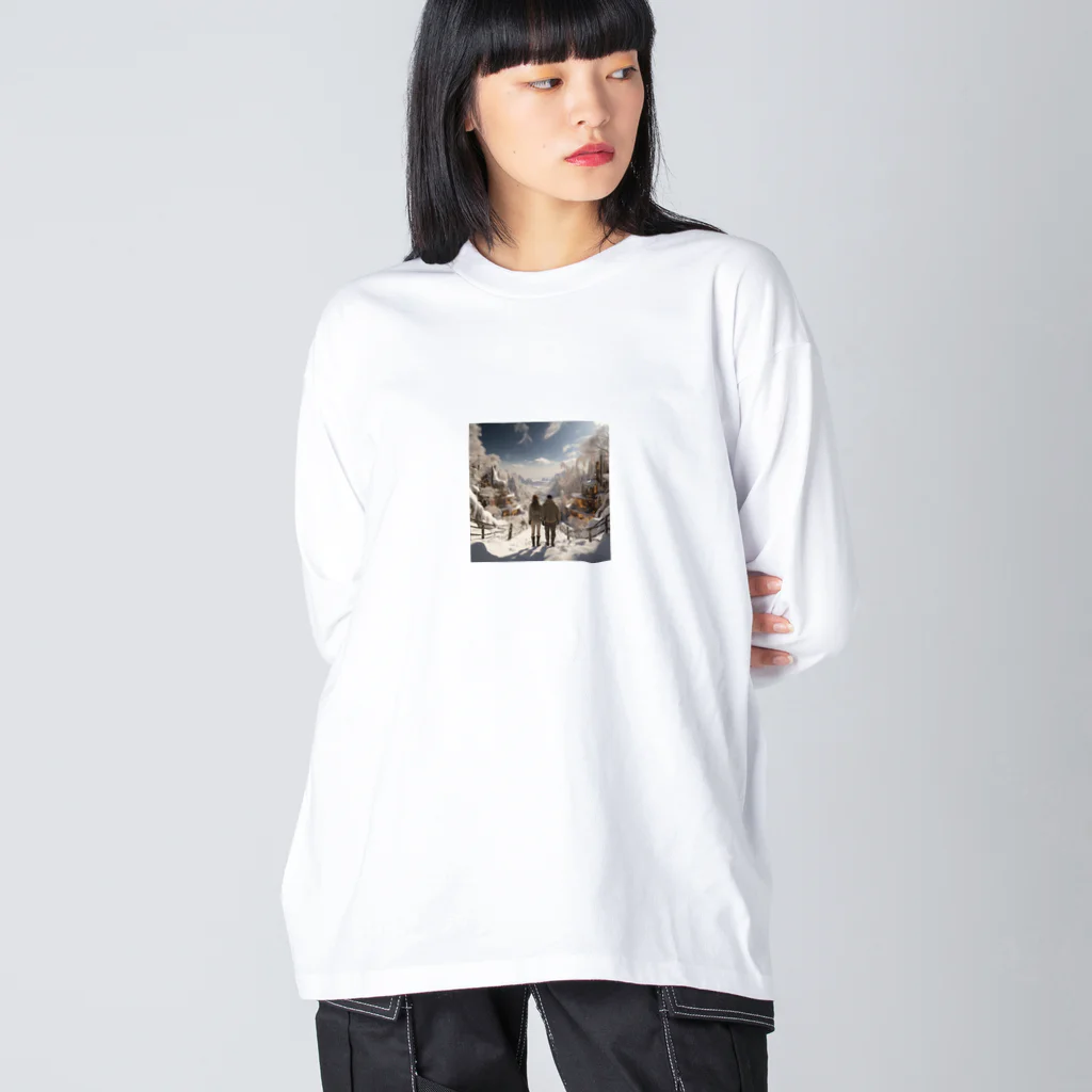 aoicanonのEnchanted Winter Vista Big Long Sleeve T-Shirt