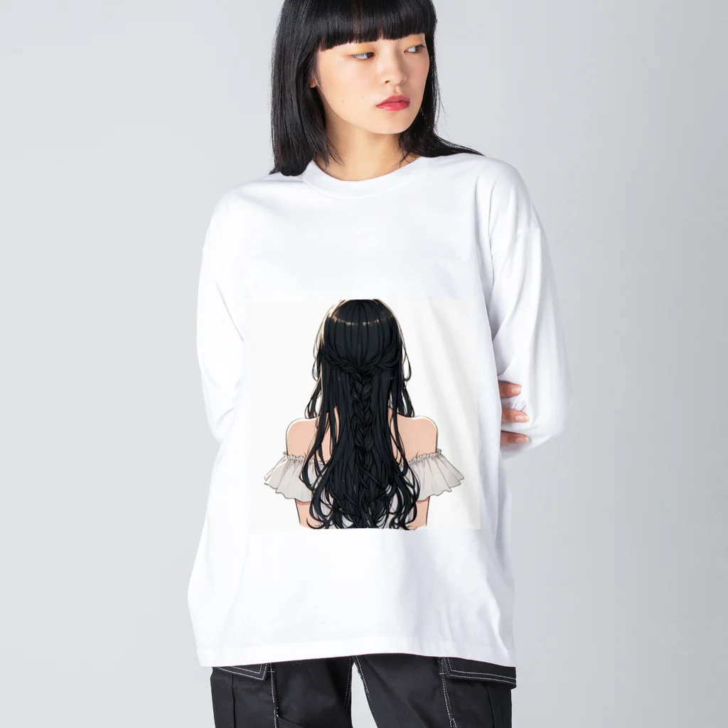 sakaki-tomoeの後ろ姿 Big Long Sleeve T-Shirt