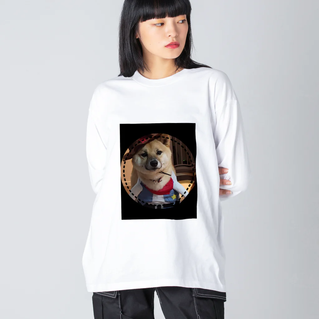 117hibikiの柴犬COOUo･ｪ･oU ビッグシルエットロングスリーブTシャツ