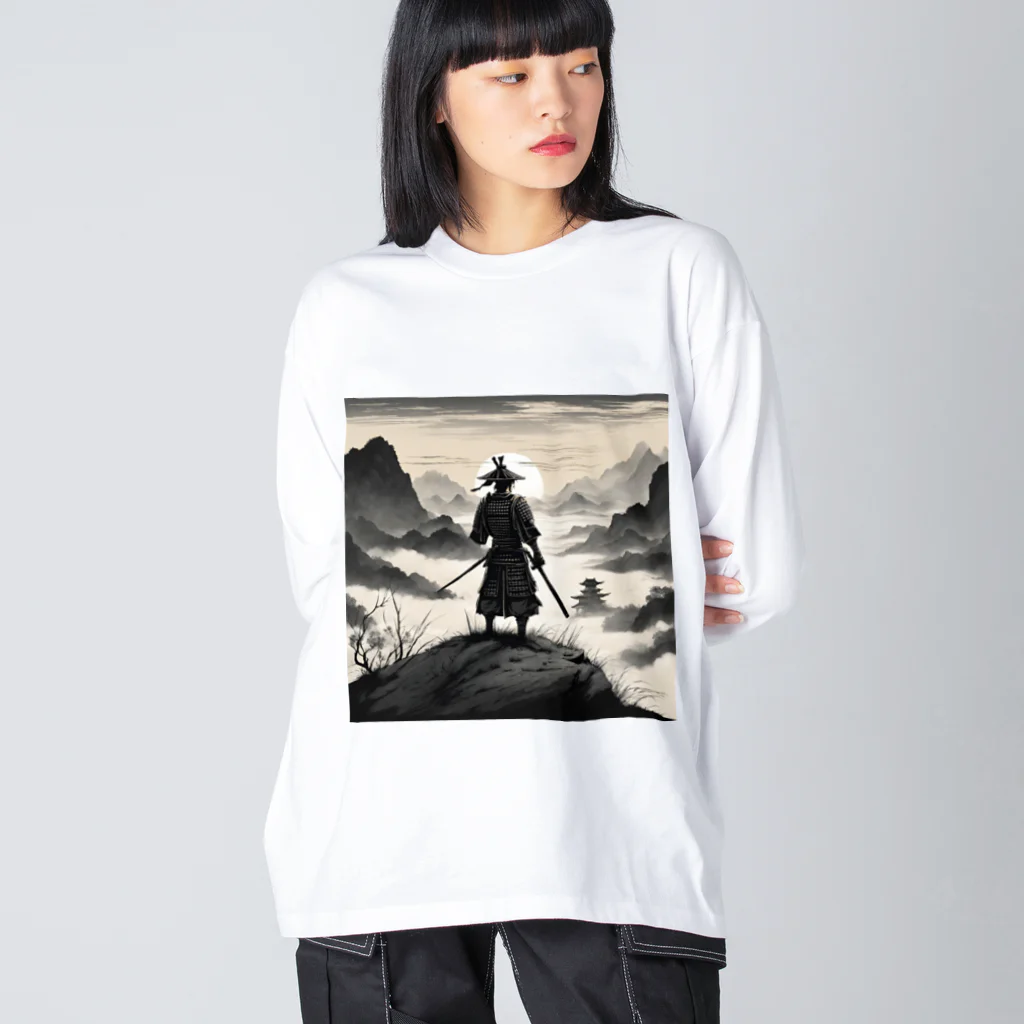 d-design-labの戦に敗れた武士が佇む風景画4 Big Long Sleeve T-Shirt