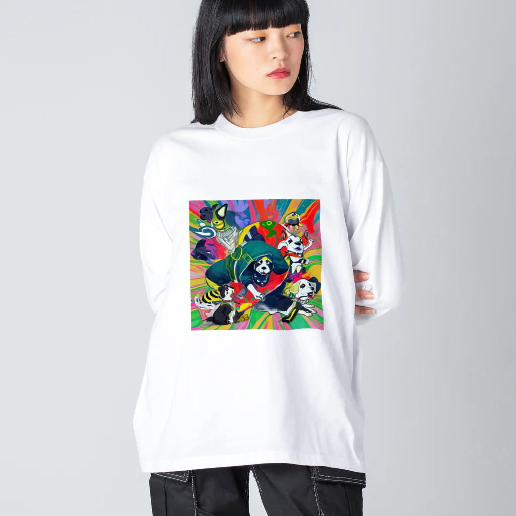 FoL_andのdogまん ビッグシルエットロングスリーブTシャツ