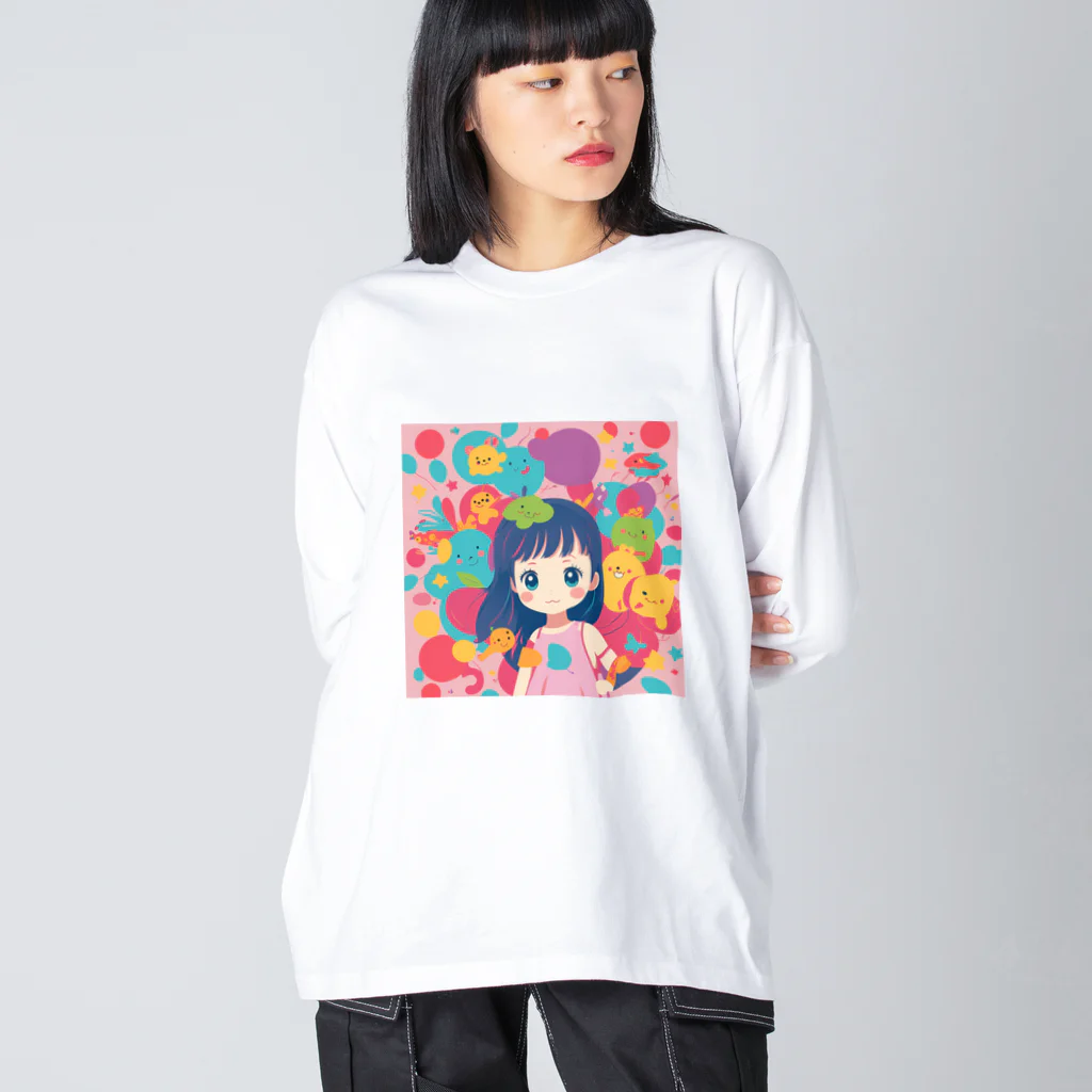 chillbee0416 (チルビー)のチルビー (あんこ) ビッグシルエットロングスリーブTシャツ