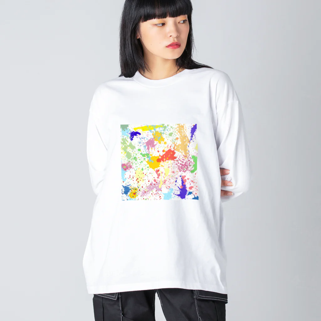 mame SHOPのRAKUGAKI🎨 ビッグシルエットロングスリーブTシャツ