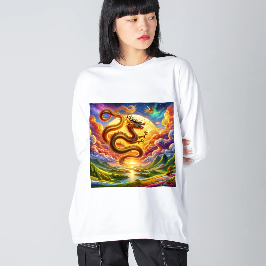 すずらん24の幸運の金の龍！！ Big Long Sleeve T-Shirt