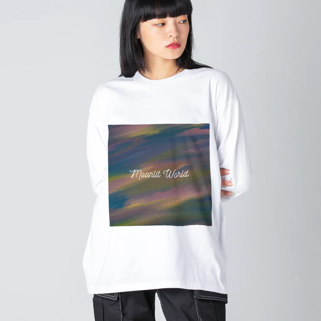 納豆ごはんのMoonlit World ビッグシルエットロングスリーブTシャツ